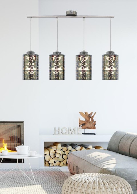 NOCTURNO LAMPA WISZĄCA 4X40W E27 CHROM NOCTURNO LAMPA WISZĄCA 4X40W E27 CHROM