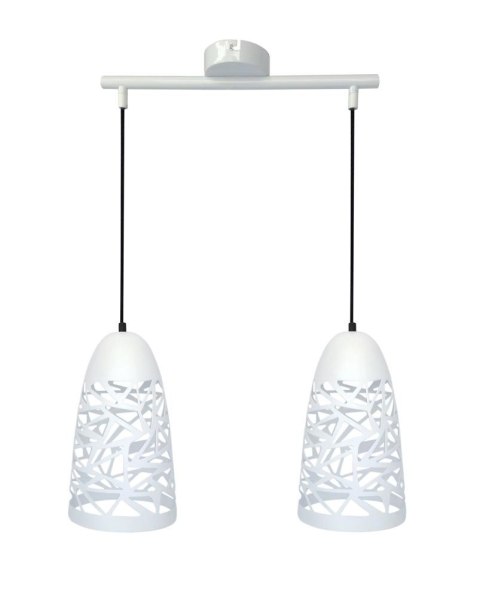 SABRIN LAMPA WISZĄCA 2X60W E27 BIAŁY SABRIN LAMPA WISZĄCA 2X60W E27 BIAŁY