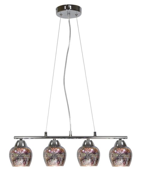 SIRIUS LAMPA WISZĄCA 4X60W E27 CHROM 3D SIRIUS LAMPA WISZĄCA 4X60W E27 CHROM 3D