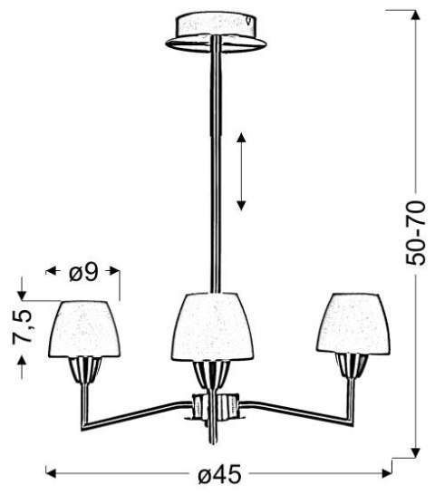 TOGO LAMPA WISZĄCA 3X40W G9 NIKIEL MAT PROMOCJA TOGO LAMPA WISZĄCA 3X40W G9 NIKIEL MAT PROMOCJA
