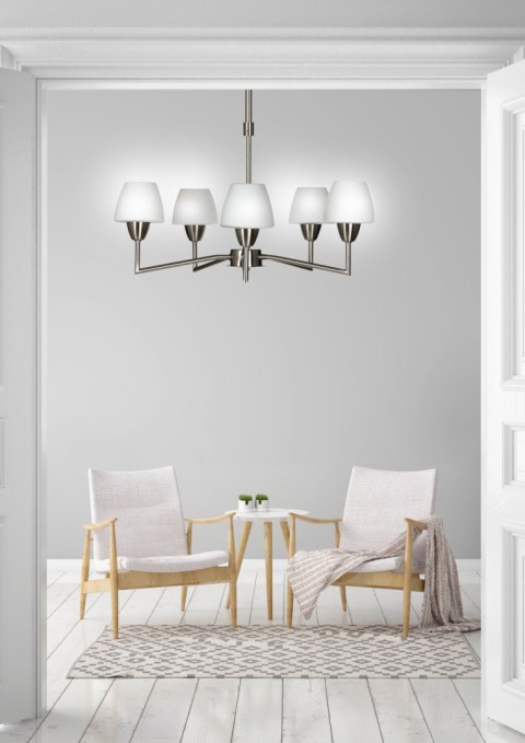 TOGO LAMPA WISZĄCA 5X40W G9 NIKIEL MAT PROMOCJA TOGO LAMPA WISZĄCA 5X40W G9 NIKIEL MAT PROMOCJA