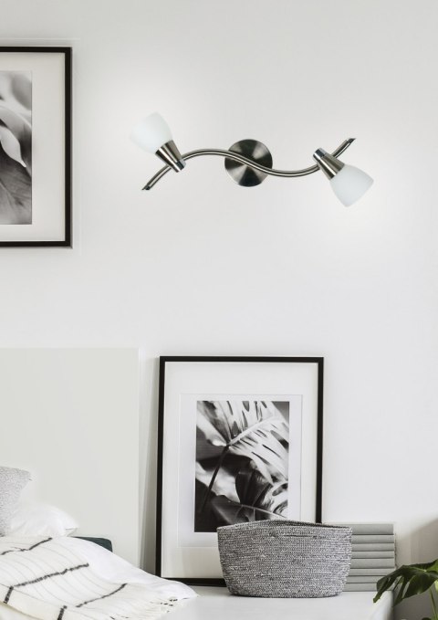 SELIA LAMPA SUFITOWA LISTWA 2X40W G9 NIKIEL MAT/CHROM BIAŁY (BŻ) SELIA LAMPA SUFITOWA LISTWA 2X40W G9 NIKIEL MAT/CHROM BIAŁY (BŻ)