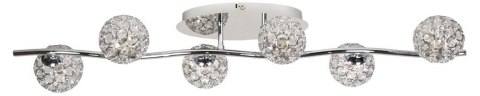 STARLET LAMPA SUFITOWA LISTWA 6X40W G9 CHROM/TRANSPARENT STARLET LAMPA SUFITOWA LISTWA 6X40W G9 CHROM/TRANSPARENT