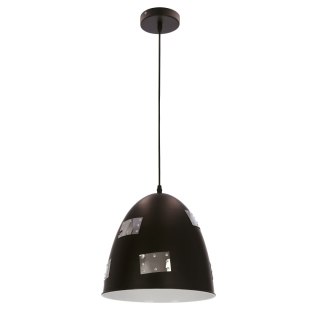 PATCH LAMPA WISZĄCA 29 1X60W E27 CZARNY + CHROMOWANY DEKOR