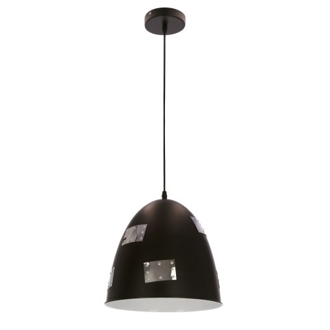 PATCH LAMPA WISZĄCA 29 1X60W E27 CZARNY + CHROMOWANY DEKOR PATCH LAMPA WISZĄCA 29 1X60W E27 CZARNY + CHROMOWANY DEKOR
