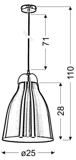 PENSILVANIA 1 25 1X60W E27 BIAŁY PENSILVANIA 1 25 1X60W E27 BIAŁY