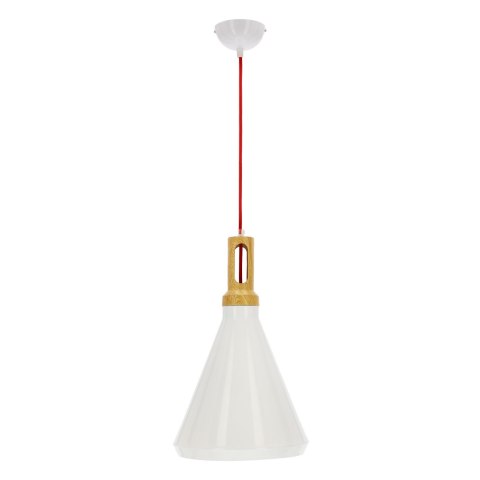 ROBINSON LAMPA WISZĄCA 26 1X60W E27 BIAŁY / WNĘTRZE ŻÓŁTE