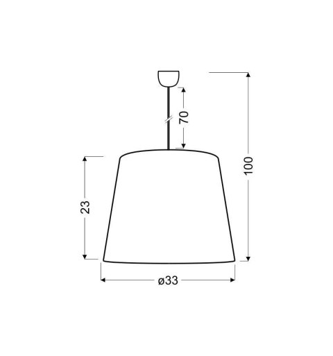 SANDY LAMPA WISZĄCA 33 1X60W E27 SANDY LAMPA WISZĄCA 33 1X60W E27