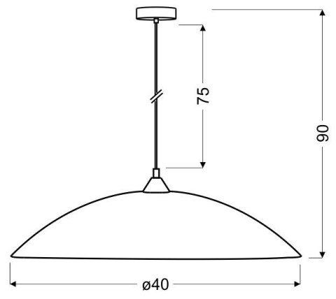 SPRING LAMPA WISZĄCA 40 1X60W E27 CZERWONY SPRING LAMPA WISZĄCA 40 1X60W E27 CZERWONY
