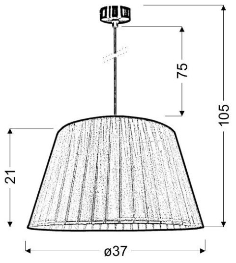TIZIANO LAMPA WISZĄCA 37 1X60W E27 FIOLETOWY TIZIANO LAMPA WISZĄCA 37 1X60W E27 FIOLETOWY