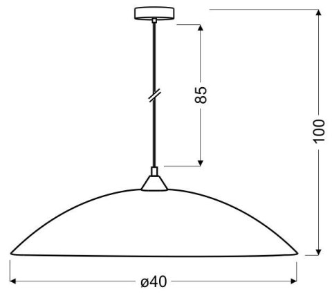 YOUNG 40 LAMPA WISZĄCA 1X60W E27 YOUNG 40 LAMPA WISZĄCA 1X60W E27