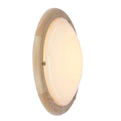 1030 LAMPA SUFITOWA PLAFON30 DREWNO STANDARD 1X60W E27 SOSNA