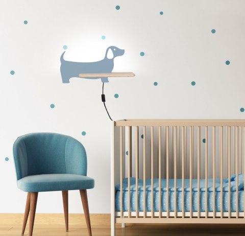 DOG LAMPA KINKIET 5W LED 4000K IQ KIDS Z PRZEW NIEBIESKI DOG LAMPA KINKIET 5W LED 4000K IQ KIDS Z PRZEW NIEBIESKI