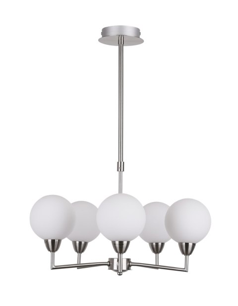 Logos lampa wisząca satynowy 5x25w g9 klosz biały Logos lampa wisząca satynowy 5x25w g9 klosz biały