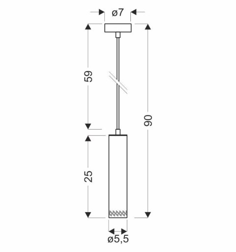 Tubo lampa wisząca czarny 1x25w gu10 klosz 25cm drewniany Tubo lampa wisząca czarny 1x25w gu10 klosz 25cm drewniany