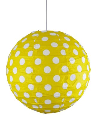 ABAŻUR PAPIEROWY-KOKON 40 ŻÓŁTY PUNTI