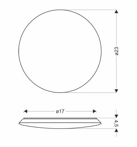 LAMPA SUFITOWA MEGA PLAFON 23 12W LED 4000K BIAŁY LAMPA SUFITOWA MEGA PLAFON 23 12W LED 4000K BIAŁY