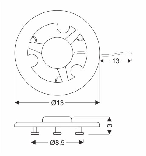 PANEL MERC01 12W LED 13CM 6500K PANEL MERC01 12W LED 13CM 6500K