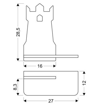 TOWER LAMPA KINKIET 4W LED 4000K IQ KIDS Z PRZEWODEM Z WŁ. I WTYCZKĄ CZARNY