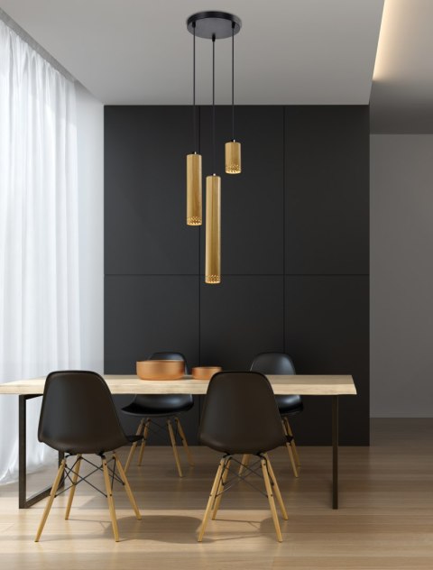 Tubo lampa wisząca czarny talerz 3x25w gu10 klosz mix drewniany Tubo lampa wisząca czarny talerz 3x25w gu10 klosz mix drewniany