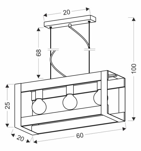 Varna lampa wisząca czarny 3x40w e27 klosz czarny Varna lampa wisząca czarny 3x40w e27 klosz czarny