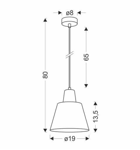 LAMPA WISZĄCA FARO 1 ZIELONY LAMPA WISZĄCA FARO 1 ZIELONY