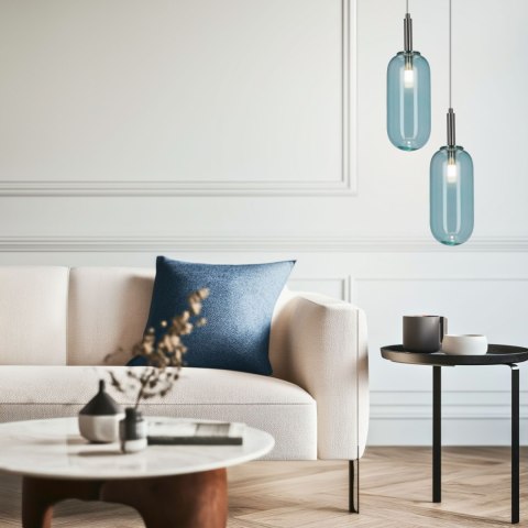 LAMPA WISZĄCA FIUGGI 1 NIEBIESKI