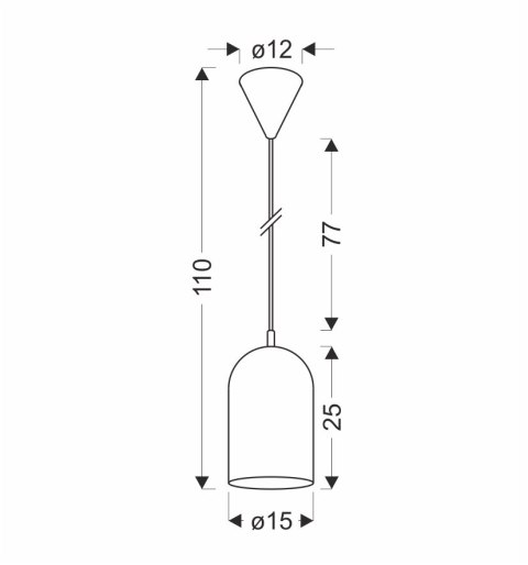 LAMPA WISZĄCA OSS 1 ZIELONY LAMPA WISZĄCA OSS 1 ZIELONY