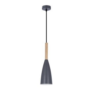 LAMPA WISZĄCA TROSA 1 SZARY