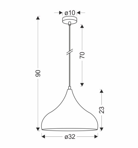LAMPA WISZĄCA VIBORG 320mm 1 BRĄZOWY LAMPA WISZĄCA VIBORG 320mm 1 BRĄZOWY