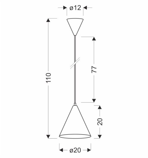 LAMPA WISZĄCA VOSS 1 NIEBIESKI LAMPA WISZĄCA VOSS 1 NIEBIESKI