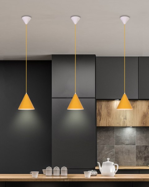 LAMPA WISZĄCA VOSS 1 ŻÓŁTY LAMPA WISZĄCA VOSS 1 ŻÓŁTY