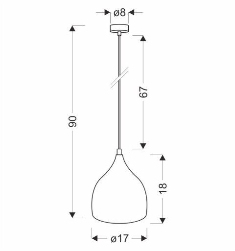 LAMPA WISZĄCA YSTAD 170mm 1 CZARNY LAMPA WISZĄCA YSTAD 170mm 1 CZARNY