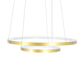 LUNE LAMPA WISZĄCA 50+30 ZŁOTY 40W LED 4000K