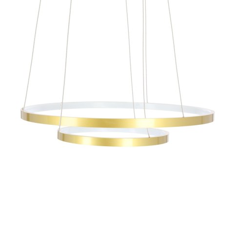 LUNE LAMPA WISZĄCA 50+30 ZŁOTY 40W LED 4000K