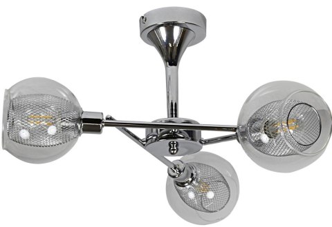 OZZO LAMPA WISZĄCA 3X40W E14 CHROM KLOSZ BEZBARWNY OZZO LAMPA WISZĄCA 3X40W E14 CHROM KLOSZ BEZBARWNY