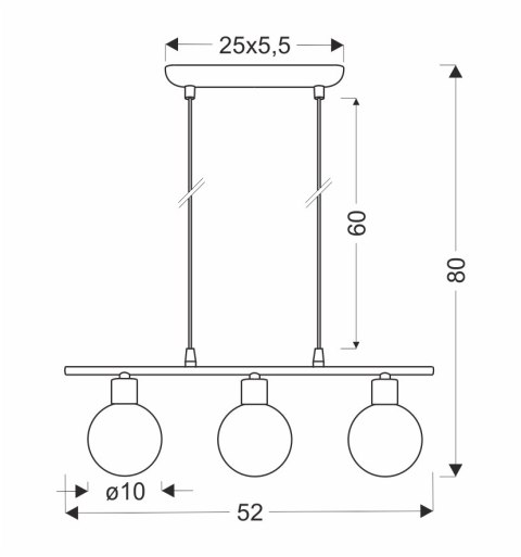 Oden lampa wisząca chromowy 3x40w g9 klosz biały Oden lampa wisząca chromowy 3x40w g9 klosz biały