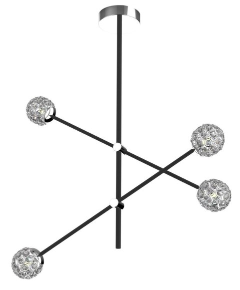 PAKSOS LAMPA WISZĄCA 4XMAX 5W G9 LED CZARNY APETI PAKSOS LAMPA WISZĄCA 4XMAX 5W G9 LED CZARNY APETI