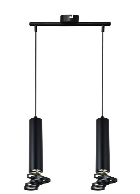 TUBA LAMPA WISZĄCA 2X50W GU10 6/30 CZARNY TUBA LAMPA WISZĄCA 2X50W GU10 6/30 CZARNY