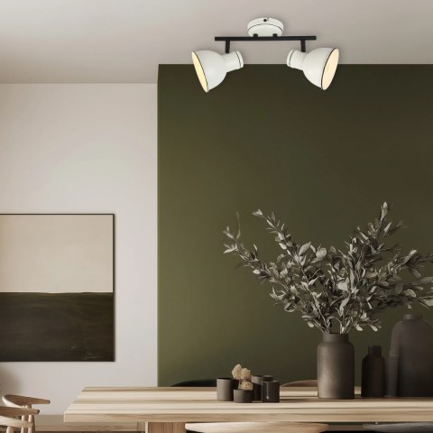 ZUMBA LAMPA SUFITOWA LISTWA 2X40W E14 BIAŁĀY+CZARNY ZUMBA LAMPA SUFITOWA LISTWA 2X40W E14 BIAŁĀY+CZARNY
