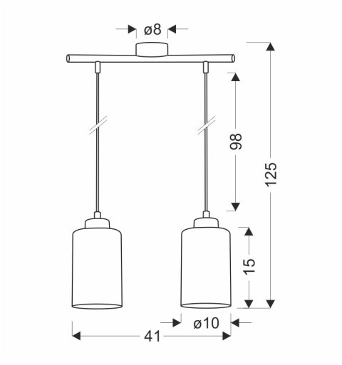 Aspra lampa wisząca czarny 2x60w e27 klosz bursztynowy Aspra lampa wisząca czarny 2x60w e27 klosz bursztynowy