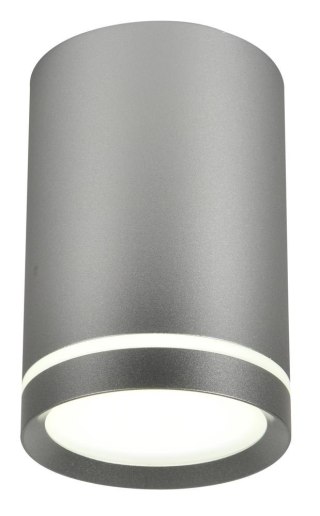 TUBA LAMPA SUFITOWA 1X15W GU10 6,8/10 SREBRNY MATOWY