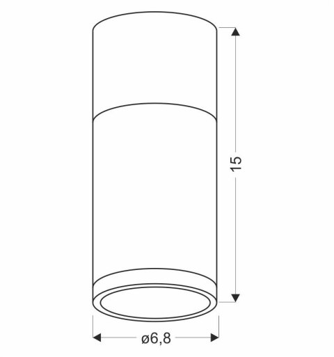 TUBA LAMPA SUFITOWA 1X15W GU10 6,8/15 SZARY+DREWNO TUBA LAMPA SUFITOWA 1X15W GU10 6,8/15 SZARY+DREWNO