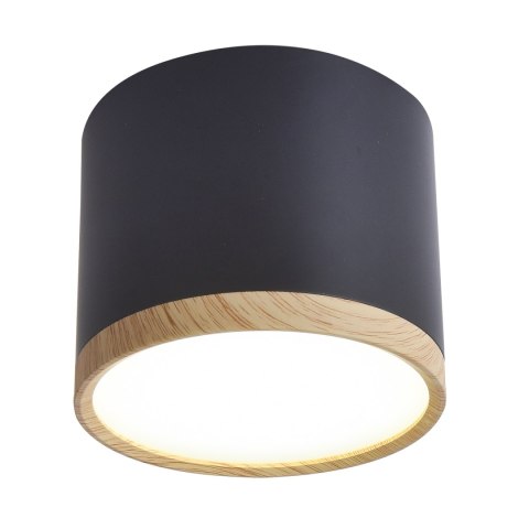 TUBA LAMPA SUFITOWA 9W LED 8,8/7,5 DREWNO+CZARNY 4000K TUBA LAMPA SUFITOWA 9W LED 8,8/7,5 DREWNO+CZARNY 4000K